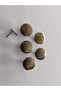 20 Pieces of Luxury Antique-Style Yellow Metal Knobs for Drawer, Cabinet, Kitchen, Wardrobe Handle - 7