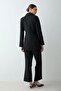 Tied Jacket Suit Black 2656 - 8