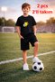 Futbol Soccer Themed Printed T-Shirt T-Shirt Shorts Set 2 in 1