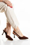 Women's Pointed Toe Open-Back Shoes - 2