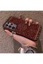 Samsung Galaxy S22 Ultra Compatible Silicone Edge Hard Back Anti-Fall Phone Case with Kilim Pattern