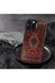 iPhone 14 Pro Max Compatible Kilim Patterned Silicone Edge Hard Back Anti-Fall Phone Case - 6
