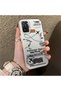 Redmi Note 10 Compatible Silicone Edge Hard Back Anti-Fall Phone Case with Airplane Pattern - 2
