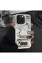 iPhone 15 Compatible Silicone Edge Hard Back Anti-Fall Phone Case with Airplane Pattern - 8