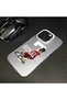 iPhone 13 Compatible Cr7 Patterned Silicone Edge Hard Back Anti-Fall Phone Case - 7