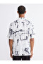 Blue Regular Fit Short Sleeve Patterned Men's Shirt - 4
