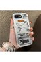 iPhone 16E Compatible Silicone Edge Hard Back Anti-Fall Phone Case with Airplane Pattern - 2
