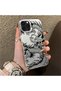 iPhone 15 Pro Compatible Silicone Edge Hard Back Anti-Fall Phone Case Dragon Pattern - 2