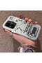 Realme C55 Compatible Silicone Edge Hard Back Anti-Fall Phone Case with Airplane Pattern