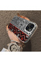 iPhone 15 Compatible Kilim Patterned Silicone Edge Hard Back Anti-Fall Phone Case - 3