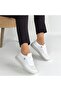 Merja White Leather Lace-Up Sneakers - 4