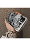 iPhone 12 Compatible Silicone Edge Hard Back Anti-Fall Phone Case Dragon Pattern - 3