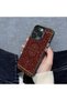 iPhone 12 Mini Compatible Silicone Edge Hard Back Anti-Fall Phone Case Kilim Rug Patterned - 4