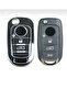 Luxury Fiat Egea 3 Button Nano Key Case Cover Black Silver Silver Color 1St Class Quality