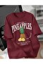 Unisex Men/Women Pineapples Custom Printed Oversize Cotton T-Shirt T-Shirt