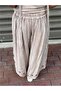 Beige Color Embroidered Pants and Blouse Set - 6