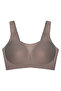 Seamless Bra - Forme |   Brown Laser Cut Seamless Gathering Large Tulle Size Women's Bra