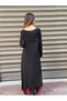 Black Color Asymmetrical Maxi Long Tunic - 3