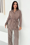 Waist Tie Detailed Shirt and Pleated Pants Set – Grace - 6
