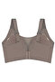 Seamless Bra - Forme |   Brown Laser Cut Seamless Gathering Large Tulle Size Women's Bra - 2