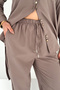 Waist Tie Detailed Shirt and Pleated Pants Set – Grace - 4