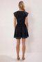 Women's Square Collar Angel Sleeve Short Sleeve Slim Fit Dot Pattern Knitted Fabric Mini Dress Aesthetic - 6