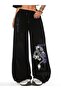Unisex Tokyo Dragon Printed Baggy Cut Wide Leg Sweatpants