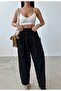Trendy Bellow Pocketed Wide-Let Balloon Fit Comfortable Loose Fit Gabardine Pants - 2