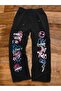 Unisex No More Rules Printed Baggy Cut Wide Leg Sweatpants - 2