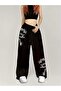 Unisex Chinese Dragon Right-Left Baggy Cut Wide Leg Sweatpants