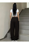 Unisex Hello Cute Cat Baggy Cut Wide Leg Sweatpants - 2