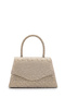 Special Design Glittery Textured Shelia Evening Dress Handbag Gold