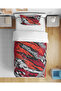 Colorful Sports Line Pattern 3D Digital Printed Single Men's Duvet Cover Set Without Sheets