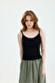 Thick Strap Basic Black Athlete Top - 3