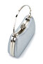 Ring Clip Detailed Glittering Morton Evening Dress Bag Silver - 2
