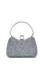 Amanda Evening Dress Handbag with Ring Detail and Stones Silver - 5