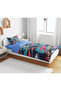 Sports Modern Line Patterned 3D Digital Printed Single Youth Duvet Cover Set Sleeping Set - 3
