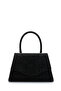 Special Design Glittery Textured Shelia Evening Dress Handbag Black