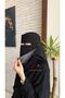 نقاب وسط مايل حرير اسلامي ربط - 3