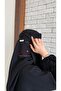 نقاب وسط مايل مشبك اسلامي - 4