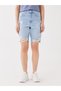 Standard Fit Ripped Detailed Women's Jean Shorts - 5