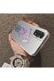 Redmi Note 11 Compatible Silicone Edge Hard Back Anti-Fall Phone Case Flowers Pattern - 3