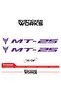 Yamaha Mt-25 Compatible Text Sticker – High Quality Custom Cut Foil (Set of 2)