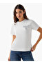 Cotton T-shirt with Slogan Embroidery - 2