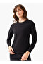 Women Crew Neck Long Sleeve T-shirt - 2