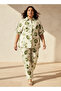 Relaxed Fit Tie-Up Detail Shirt with Floral Print - 2