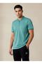 Men Short Sleeves Textured Polo T-shirt