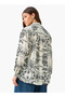 Shirt with Floral Print and High-Low Hem - 3