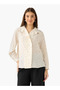 Shirt with Polka Dot Print and High-Low Hem - 3