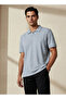 Men Short Sleeves Textured Polo T-shirt